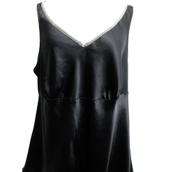 Lane Bryant Tank Top Women's Size 16 Black Sleeveless V-Neck Polyester Pullover - Picture 1 of 10